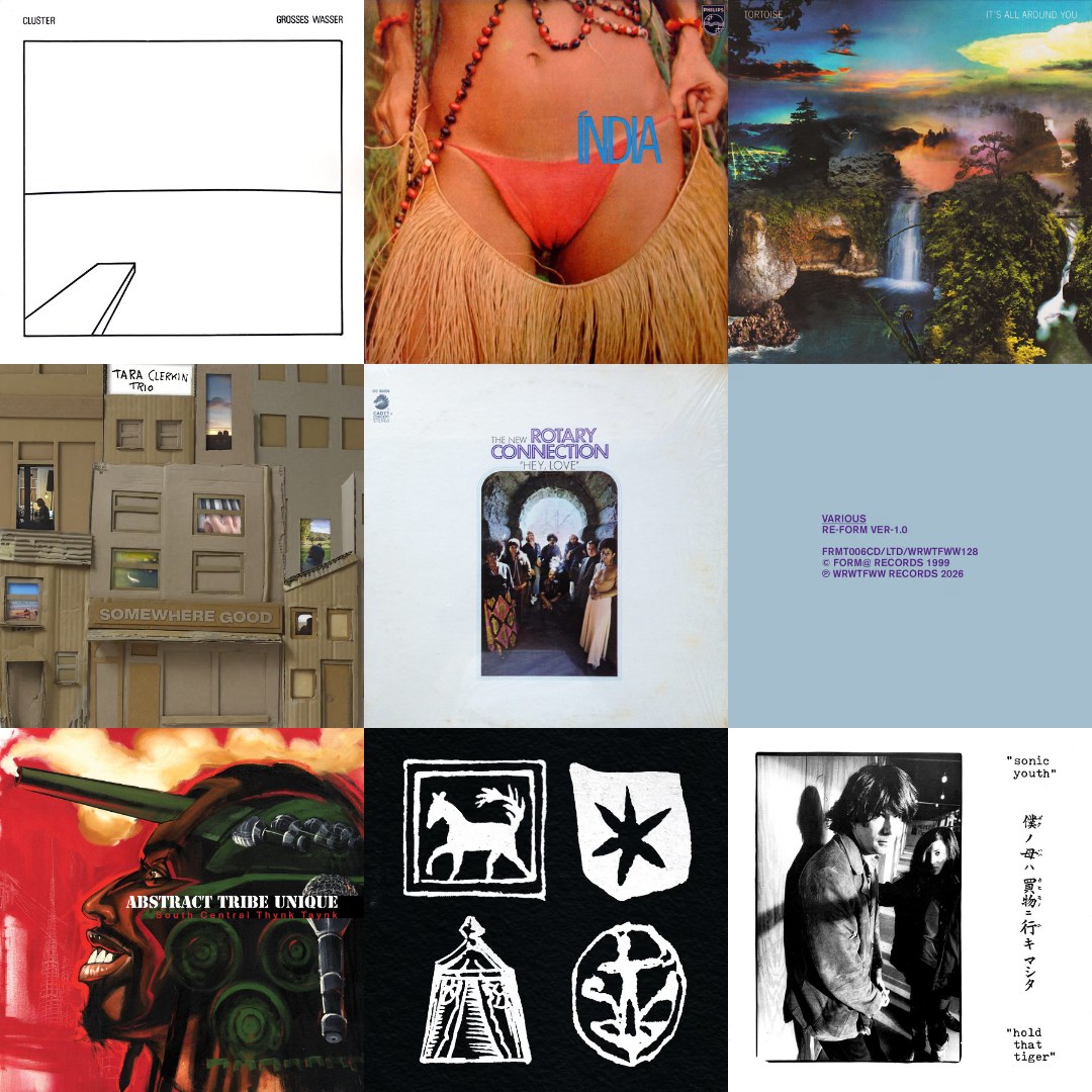 Above The Clouds Radio – Episode 476 vinyl record collage, July 4, 2026