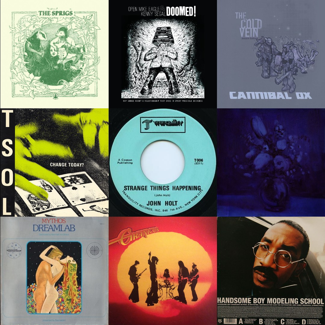 Above The Clouds Radio – Episode 486 vinyl record collage, September 19, 2026